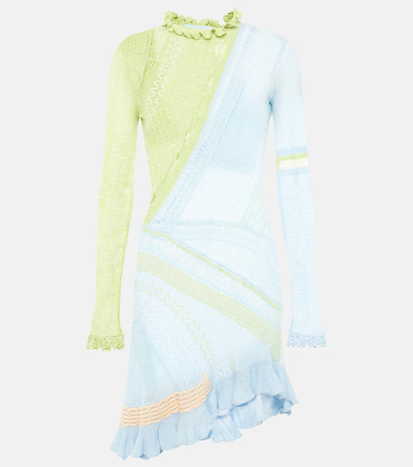  Roberta Einer Roberta Einer Ali Open-knit Cotton Minidress 