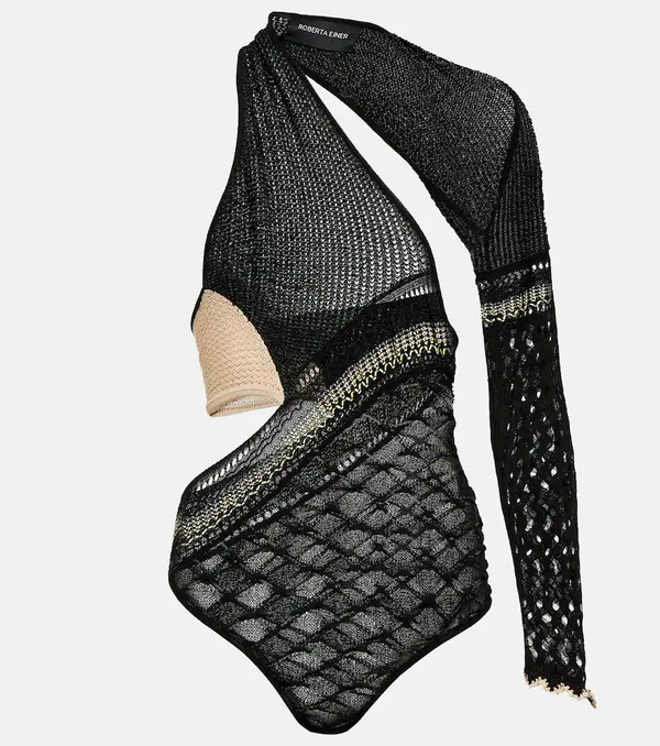  Roberta Einer Roberta Einer Dina Asymmetric Knit Bodysuit 