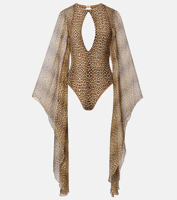  Roberto Cavalli Roberto Cavalli Open-back Swimsuit 