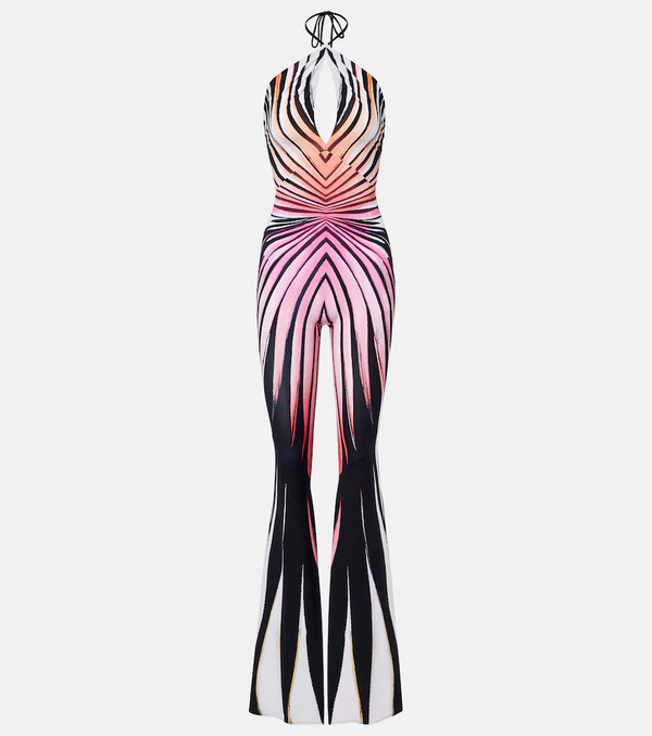  Roberto Cavalli Roberto Cavalli Printed Halterneck Jumpsuit 