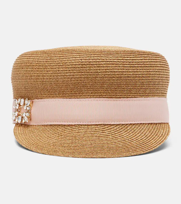  Roger Vivier Roger Vivier Broche Vivier Newsboy Cap 