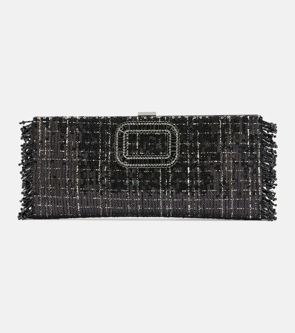  Roger Vivier Roger Vivier Pilgrim Mini Sequined Clutch 