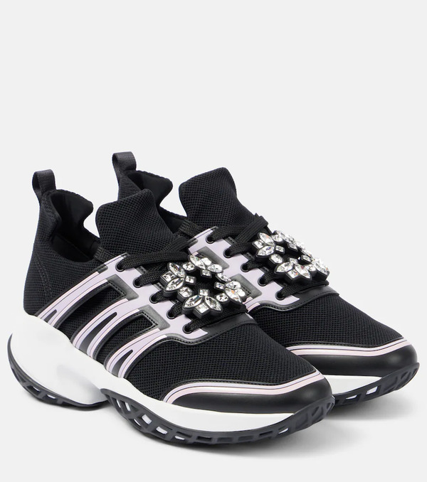  Roger Vivier Roger Vivier Viv Run Mesh Sneakers 