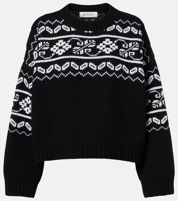  Rohe Rã³he Fair Isle Wool Sweater 