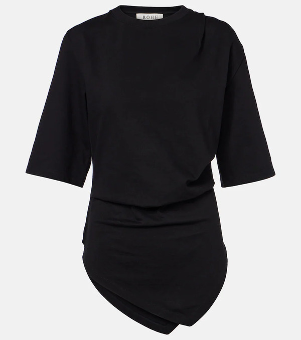  Rohe Rã³he Gathered Cotton T-shirt 