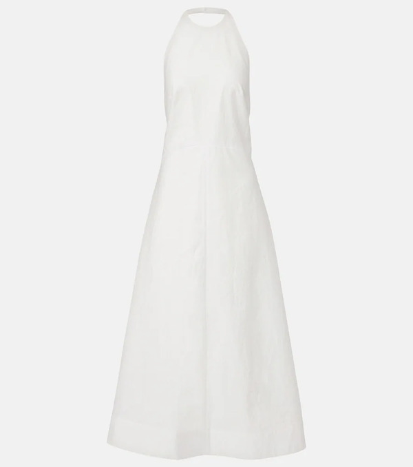  Rohe Rã³he Halterneck Cotton-blend Poplin Midi Dress 