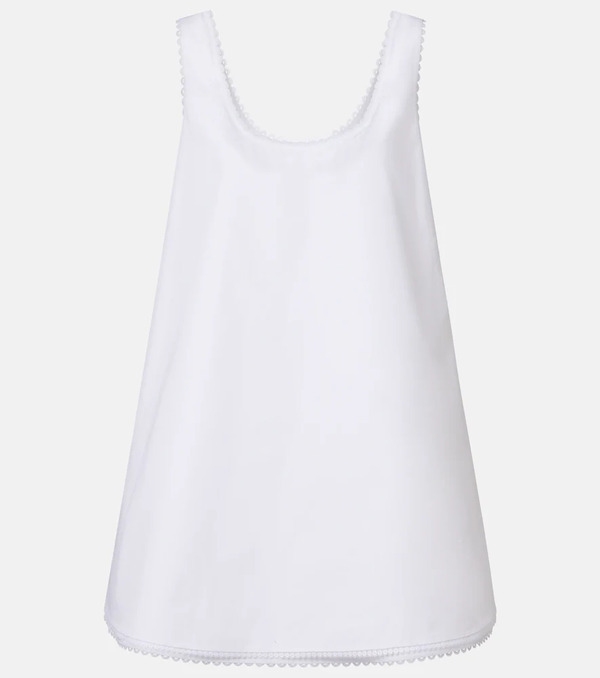  Rohe Rã³he Lace-trimmed Cotton Poplin Minidress 