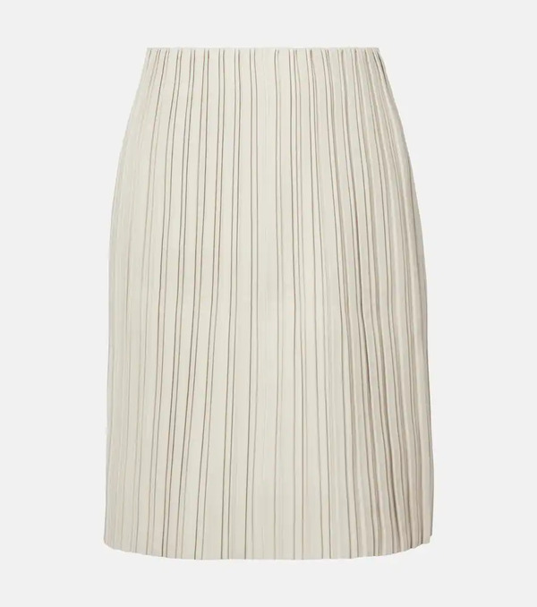  Rohe Rã³he Plissã© Leather Midi Skirt 