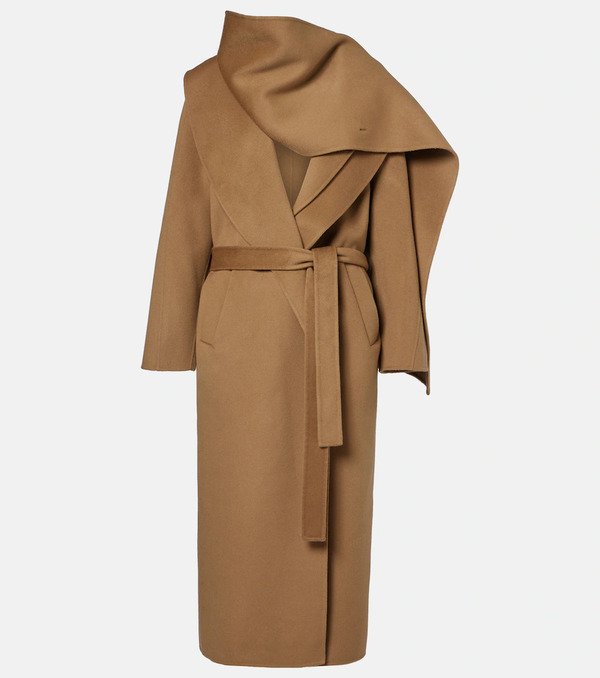  Rohe Rã³he Scarf-detail Wool And Cashmere Wrap Coat 