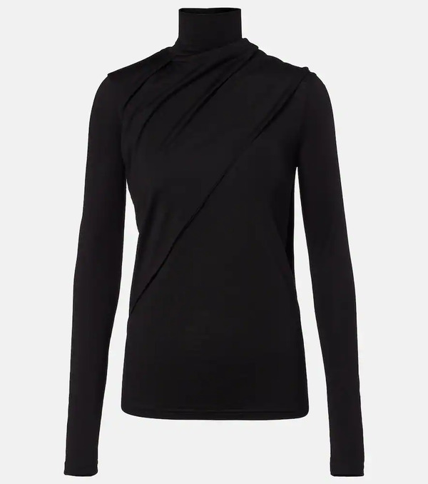  Rohe Rã³he Scarf-detail Wool Jersey Top 