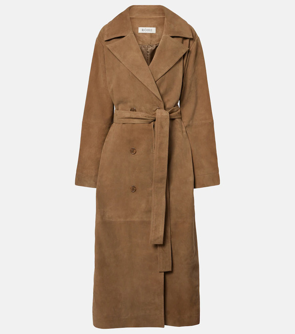  Rohe Rã³he Suede Wrap Coat 