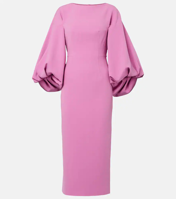  Roksanda Roksanda Garance Balloon-sleeve Crãªpe Gown 