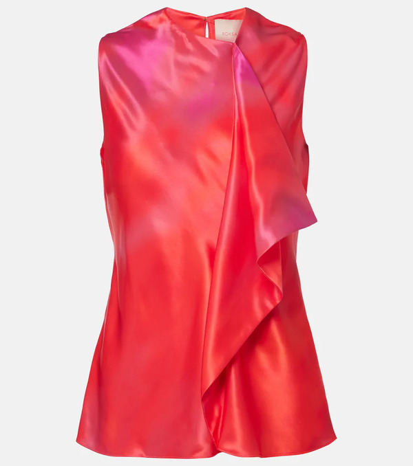  Roksanda Roksanda Kiara Printed Draped Top 