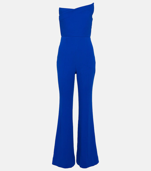  Roland Mouret Roland Mouret Asymmetric Wool Crãªpe Jumpsuit 
