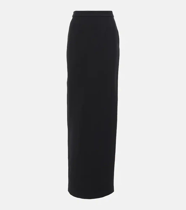  Roland Mouret Roland Mouret Asymmetrical Wool And Silk Maxi Skirt 