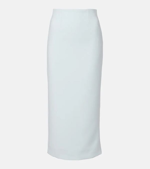  Roland Mouret Roland Mouret Caped Satin Crãªpe Midi Skirt 