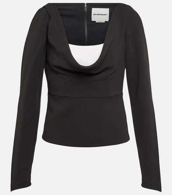  Roland Mouret Roland Mouret Off-shoulder Cady Top 