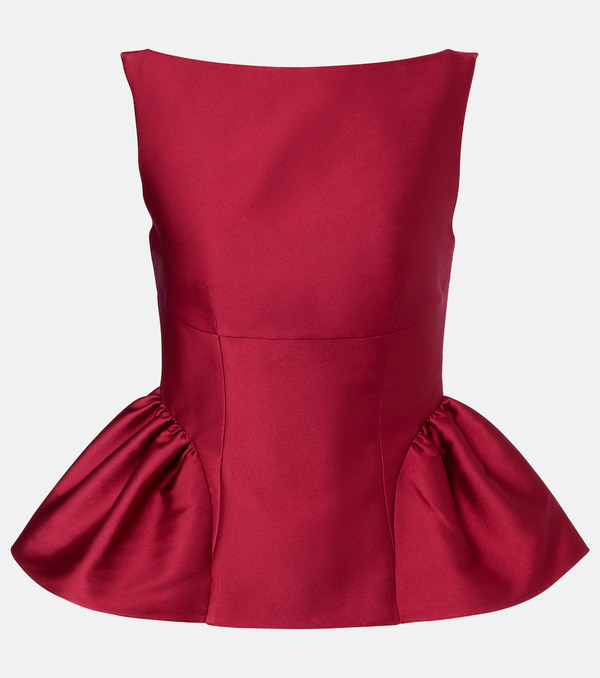  Roland Mouret Roland Mouret Peplum Taffeta Top 