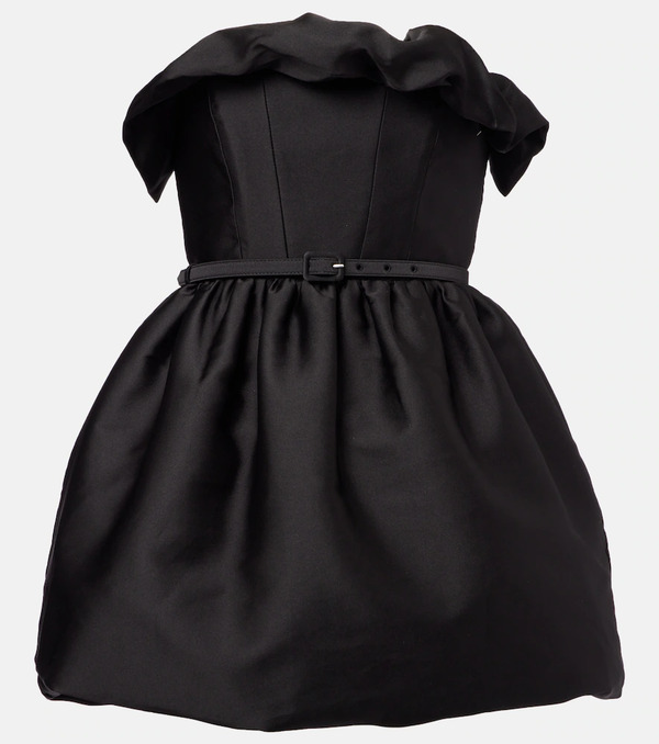  Roland Mouret Roland Mouret Ruffled Draped Strapless Minidress 