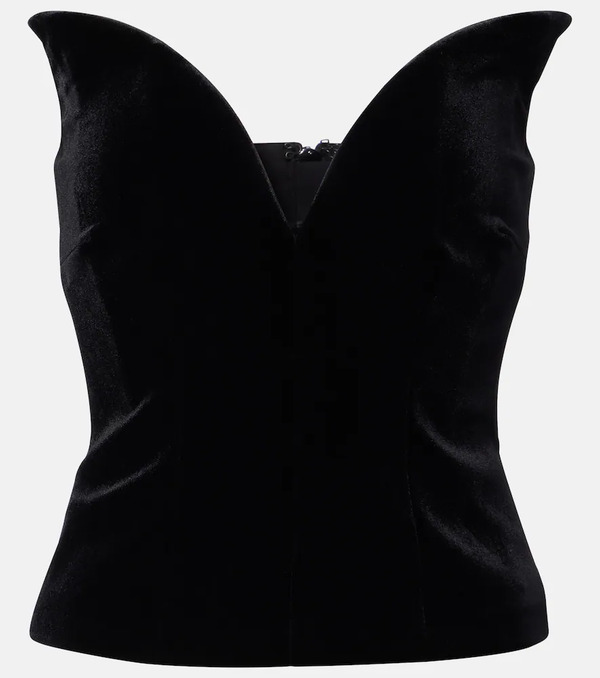  Roland Mouret Roland Mouret Velvet Corset Top 