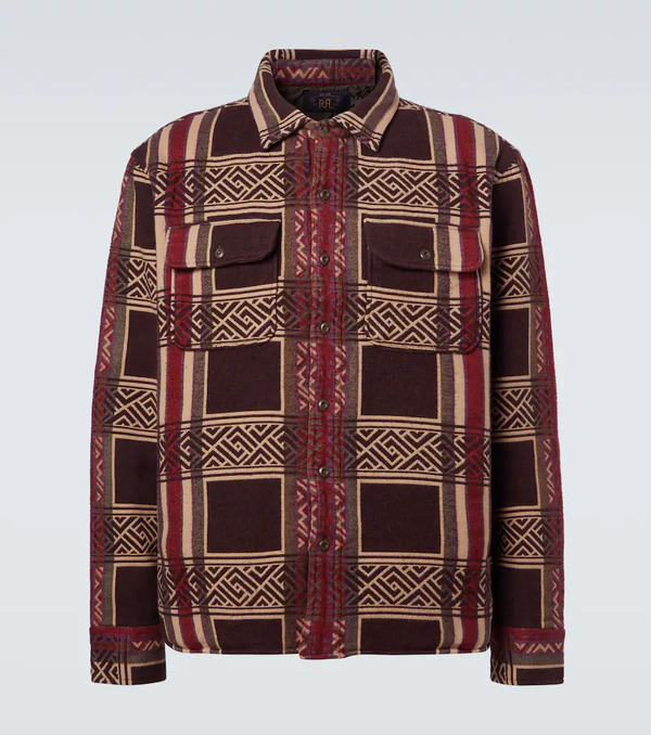  Rrl Rrl Cotton Jacquard Overshirt 