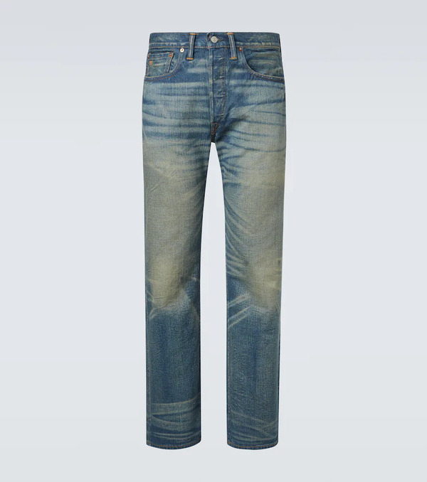  Rrl Rrl Mid-rise Straight Jeans 