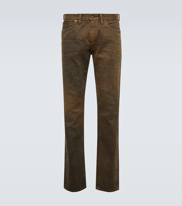  Rrl Rrl Patched Slim Jeans 