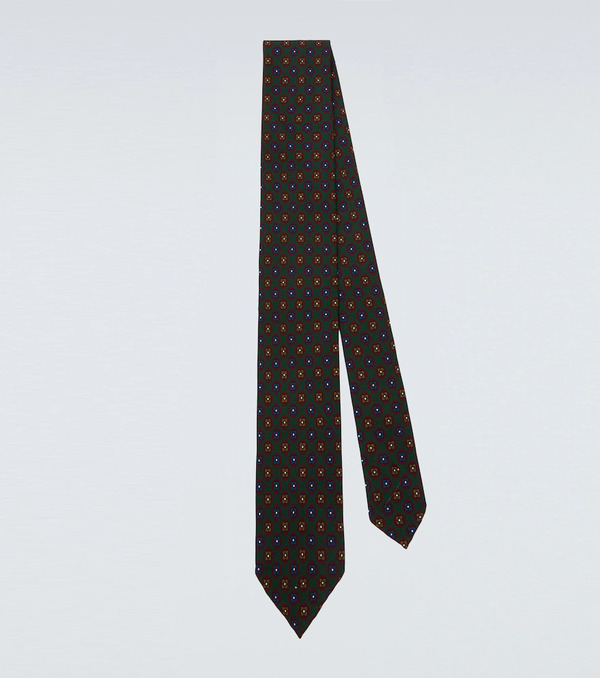  Rubinacci Rubinacci Floral Silk Jacquard Tie 
