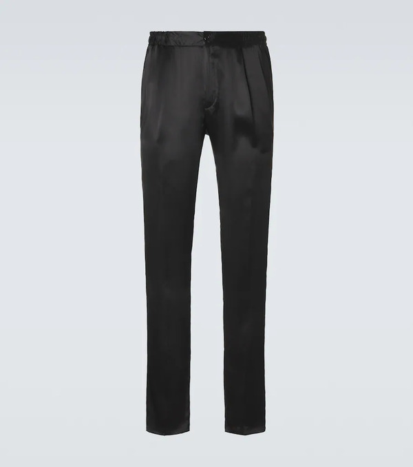  Rubinacci Rubinacci Reversible Silk Straight Pants 