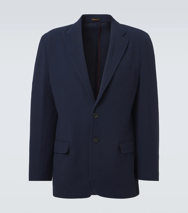  Rubinacci Rubinacci Striped Single-breasted Wool Blazer 