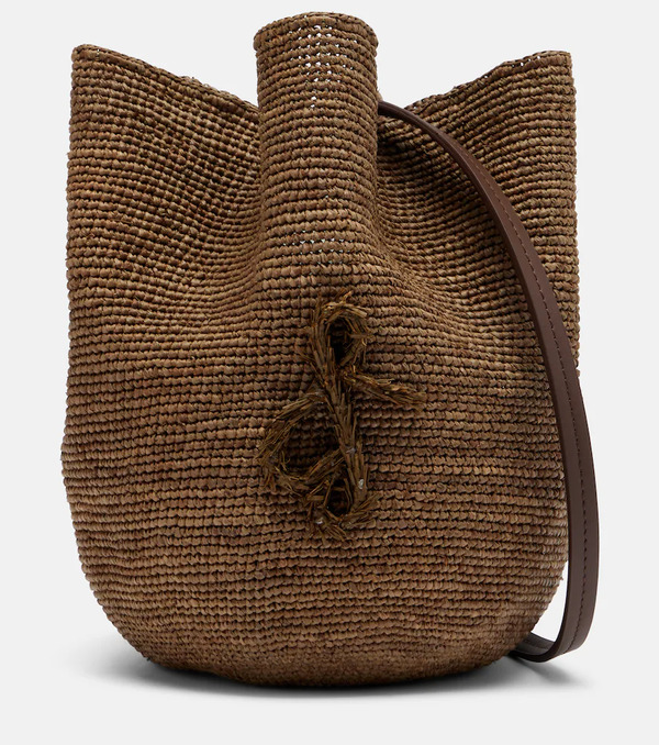  Ruslan Baginskiy Ruslan Baginskiy Hatbag Raffia Crossbody Bag 