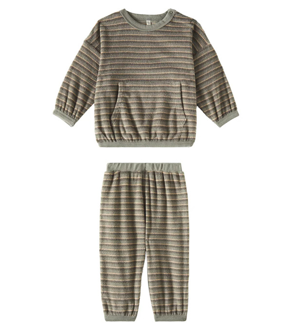  Rylee + Cru Rylee + Cru Baby Relaxed Sweatshirt And Pants Set 