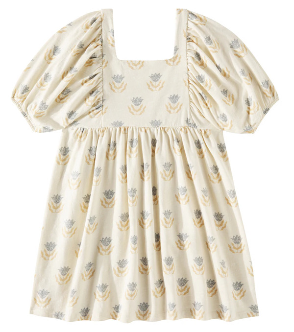  Rylee + Cru Rylee + Cru Brea Puff-sleeve Floral Cotton Dress 