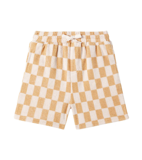  Rylee + Cru Rylee + Cru Checked Cotton-blend Jersey Shorts 