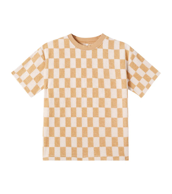  Rylee + Cru Rylee + Cru Checked Cotton-blend Jersey T-shirt 