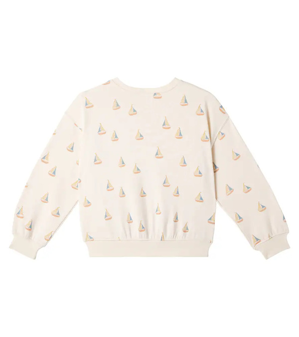  Rylee + Cru Rylee + Cru Printed Cotton-blend Fleece Sweatshirt 