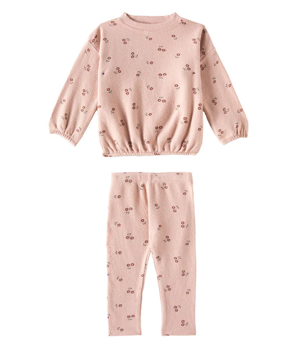  Rylee + Cru Rylee + Cru Spongey Printed Sweater And Leggings Set 