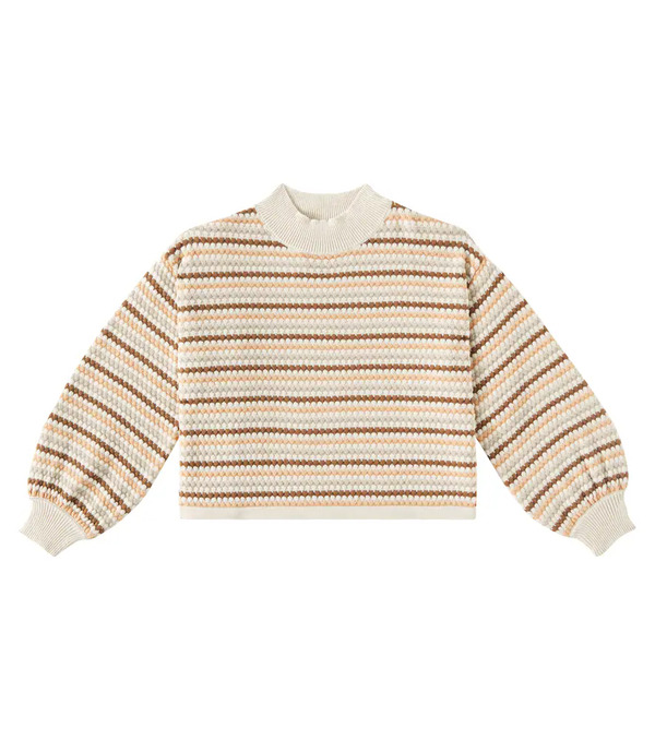  Rylee + Cru Rylee + Cru Striped Cotton Sweater 