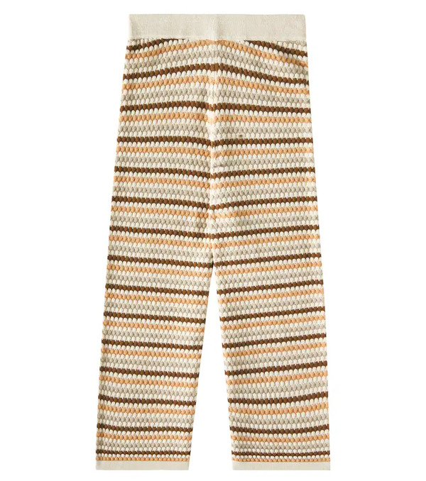  Rylee + Cru Rylee + Cru Striped Cotton Wide-leg Pants 