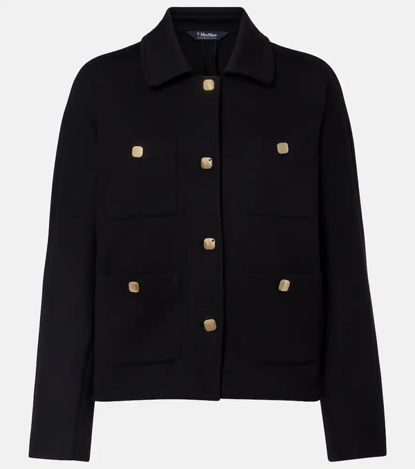  's Max Mara 's Max Mara Armonioso Cotton-blend Jersey Jacket 