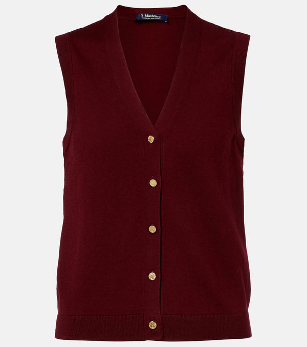  's Max Mara 's Max Mara Cotton And Silk Vest 