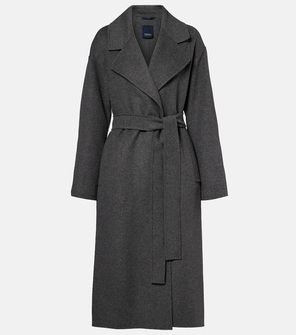  's Max Mara 's Max Mara Hobby Virgin Wool Wrap Coat 