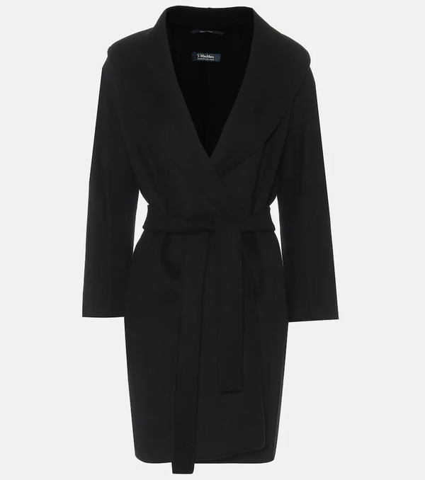  's Max Mara 's Max Mara Messi Belted Virgin Wool Coat 