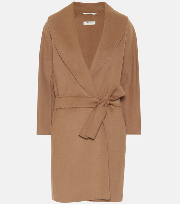  's Max Mara 's Max Mara Messi Belted Virgin-wool Coat 