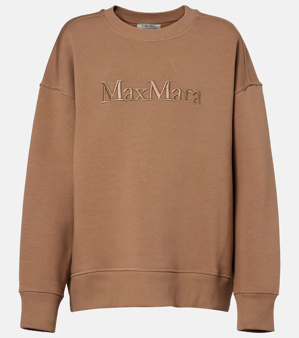  's Max Mara 's Max Mara Monza Cotton-blend Jersey Sweatshirt 