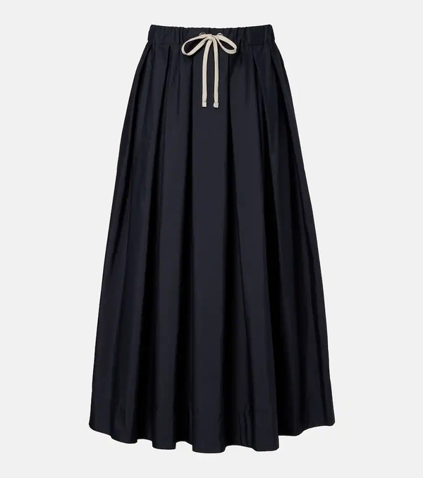  's Max Mara 's Max Mara Pineta Pleated Cotton Midi Skirt 