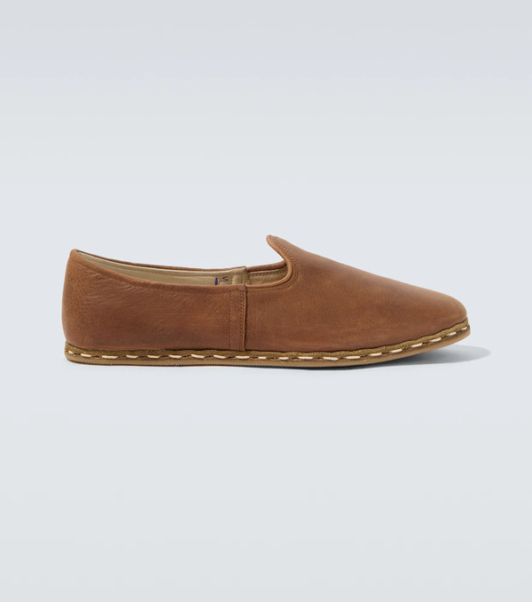  Sabah Sabah Sabah Leather Slip-on Shoes 
