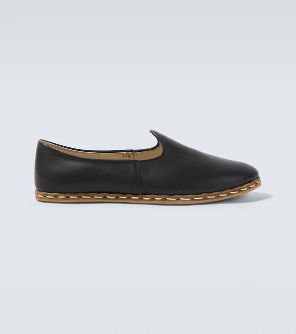  Sabah Sabah Sabah Leather Slip-on Shoes 