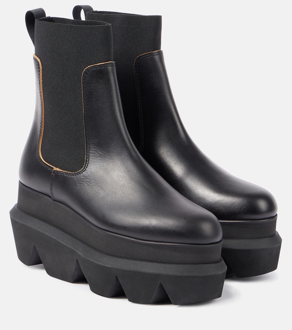  Sacai Sacai Leather Chelsea Boots 