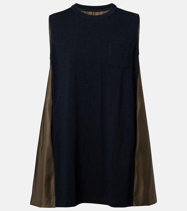  Sacai Sacai Paneled Minidress 